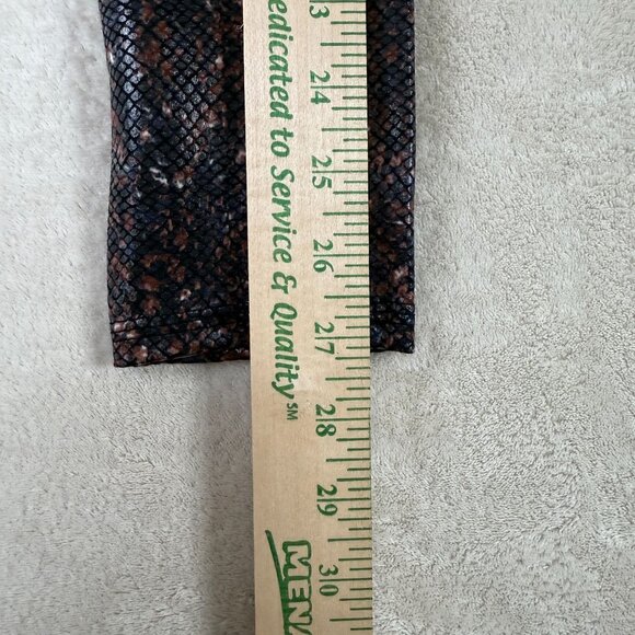 Spanx Faux Leather Snake Moha‎ Shine Leggings NEW NWT Size Large - Picture 4 of 11